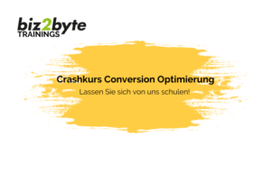 Schulung Conversion Rate Optimierung